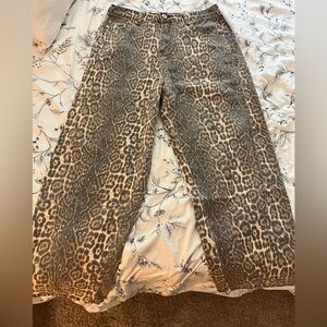Leopard print pants